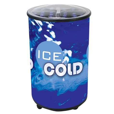 Insulated Portable Round Barrel Beverage Cooler